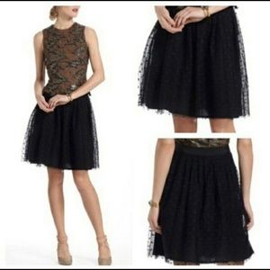 Anthropologie MOULINETTE SOEURS Pique Tulle Skirt